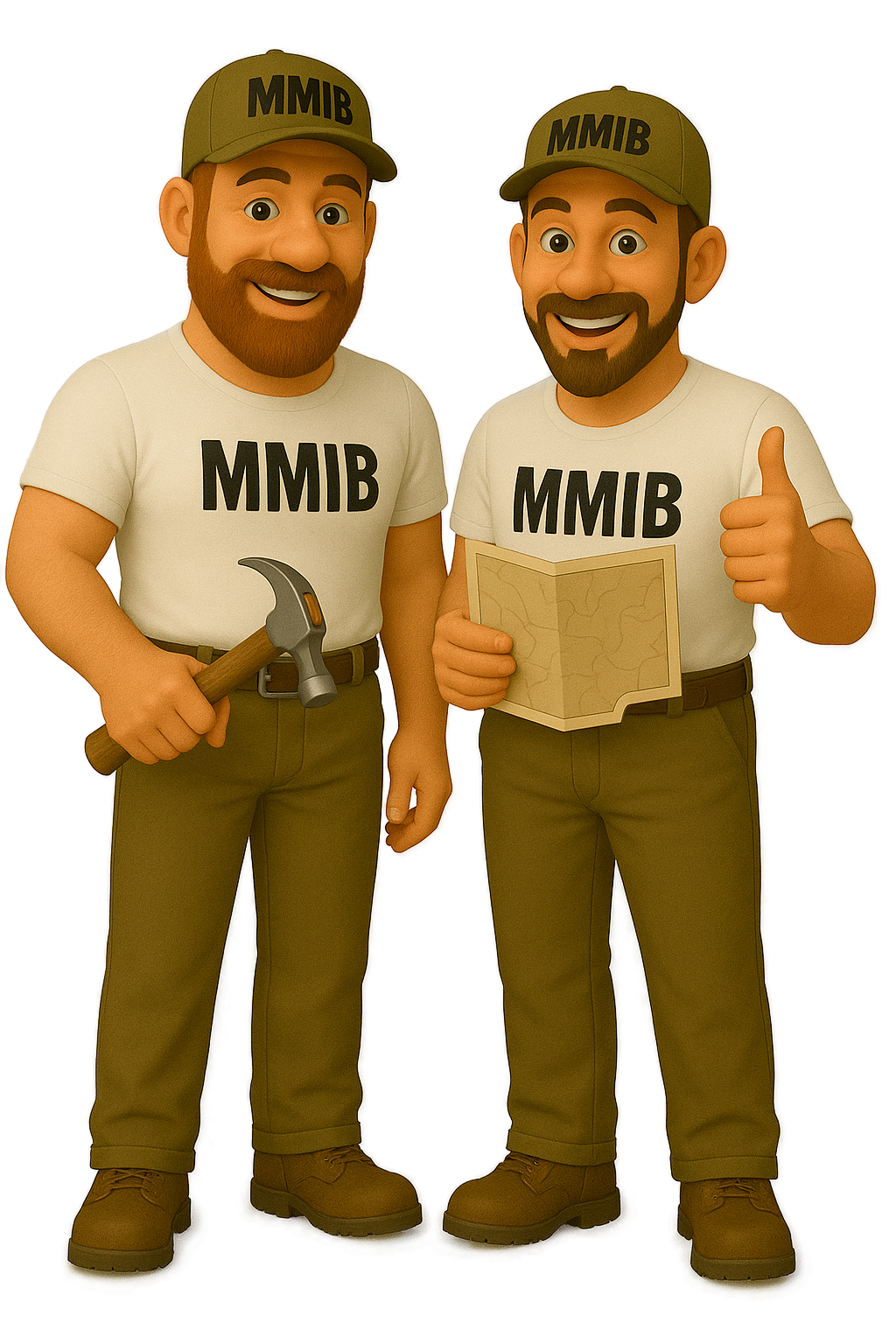 Tom und George mit Buch